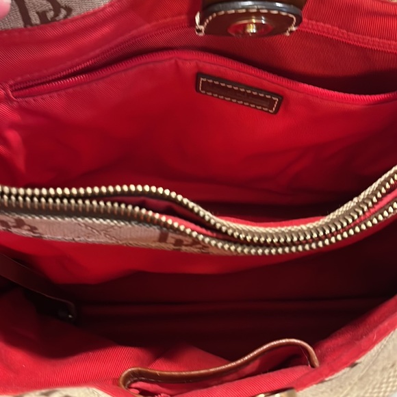 Dooney & Bourke Tan and Brown Tote Bag - Picture 9 of 15